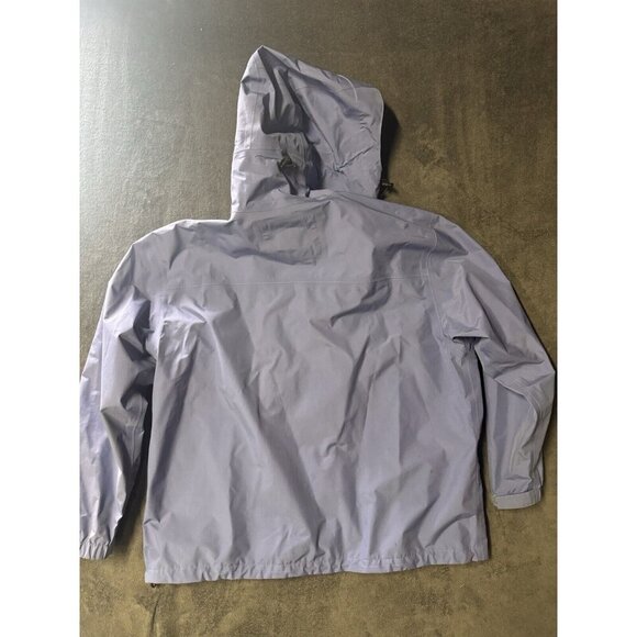Cabelas Gore Tex Jacket Womens xl Blue Full Zip Packable Hooded Gorpcore - Picture 7 of 7